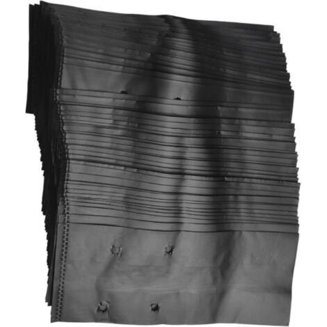 (17 x 25 cm)Lot de 100 sacs de pépinière en plastique pour la culture de fruits, légumes, plantes, fleurs, sacs de culture épais avec trous respirants (1/4)
