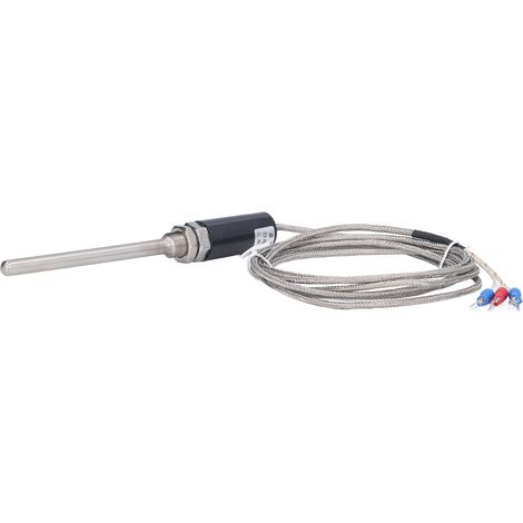 PT100 Thermoelement-Sonde, geschirmter, wasserdichter Temperatursensor, -200-450 °C, WZPT-10 (1/5)