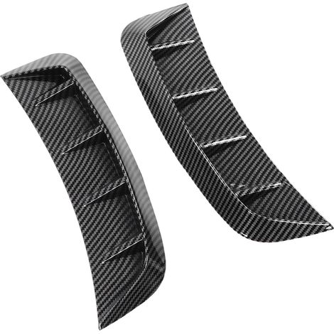 Calandre Latérale Prise d'Air Déflecteur Bumper Avant Fibre de Carbone Style Universel Accessoire Extérieur Auto (1/5)