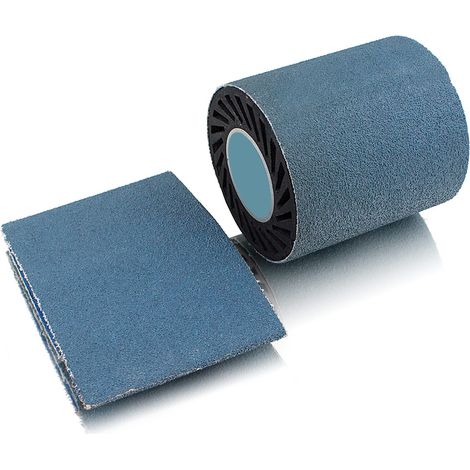 5 x Schleifband Schleifhülse 80, 100x284mm für Satiniermaschine Expansionswalzen (1/2)