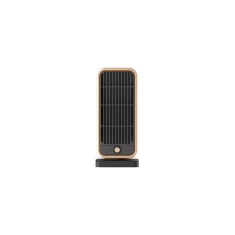 Petit Chauffage d'appoint, 500W Radiateur Soufflant Céramique, PTC Mini Chauffage Rapide Electrique pour Chambre, Bureau, Salon Portable, Protection Multiple, Thermostat et économie