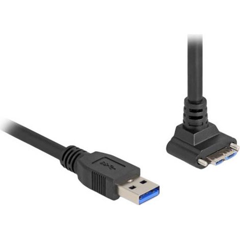 [GEBRAUCHT] B-Ware Delock USB-Kabel Verbindungskabel Kabel Computer Schwarz Micro-USB-B USB-A 1 m (1/2)