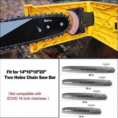 Affûteur de tronçonneuse avec 3 pierres à aiguiser – Compatible 14/16/18/20 pouces – Aiguisage rapide pour bûcherons – Design compact et léger (1/4)