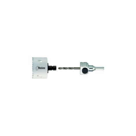 Scie cloche clic hss bi-métal 67 mm – Pour bois dur et métal – Arbre 6 pans inclus – Coupe nette sans éclat – Bizline