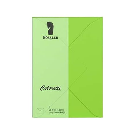 Enveloppe c6 ministro coloretti 5 unités vert lime (1/3)