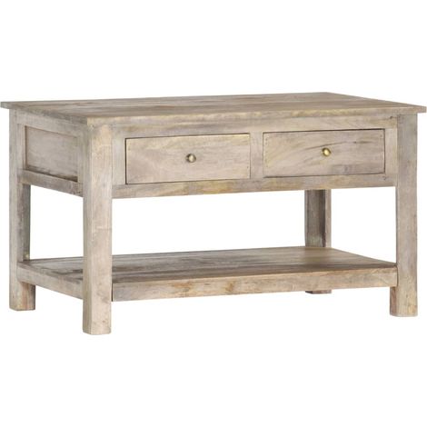 Table basse 82x52x47 cm Bois de manguier massif (1/2)