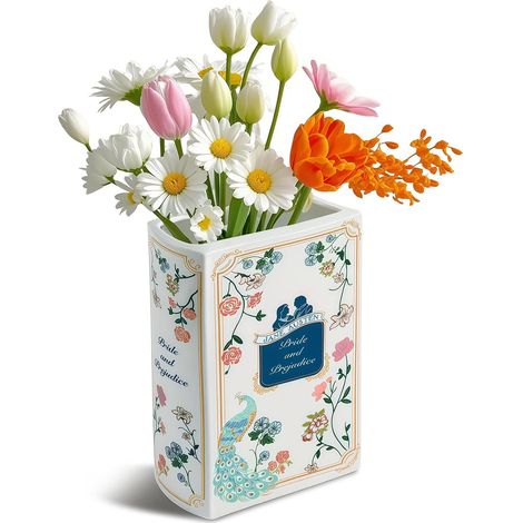 Céramique Buchvase Blumenvase Buchform étagère décoration Bücher décoration Mittel (1/5)