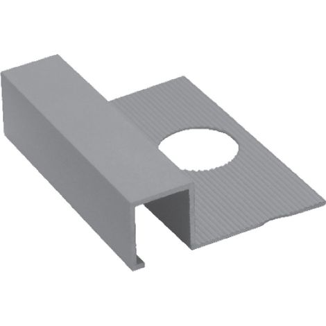 PROFILO JOLLY PER PIASTRELLE BORDI QUADRI mm 12 H.cm 250 satinato