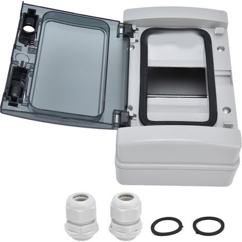 Boîte de distribution étanche IP66, Rail DIN à 4 voies, couvercle transparent, boîtier de Protection de jonction