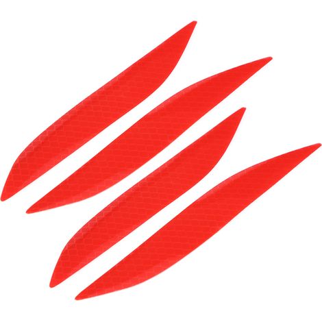 Autocollants réfléchissants pour voiture vendus par paquets de quatre (rouges) (1/5)