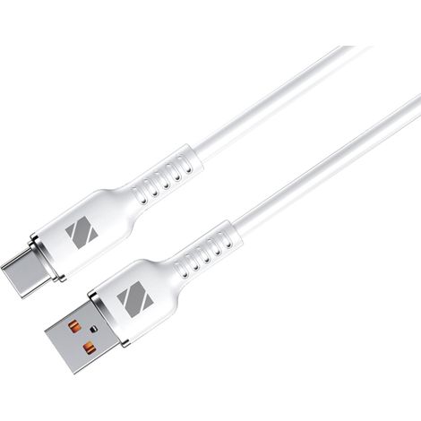Datenkabel - USB A auf USB C maximale Leistung 66 Watt - Highspeed Datentransfer 480 Mbits, Länge 2000mm, weiß (1/2)