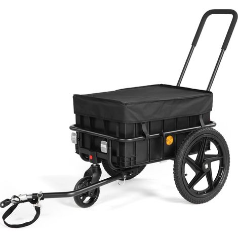 Sepnine 20316N Trailer 50KG, Asa Extraíble, Cubierta, Ruedas 40cm - Negro (1/5)
