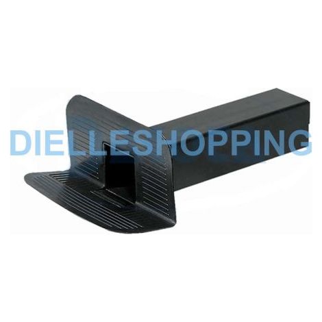 Bocchettone di scarico angolare quadro mm 100x100x410h (1/2)
