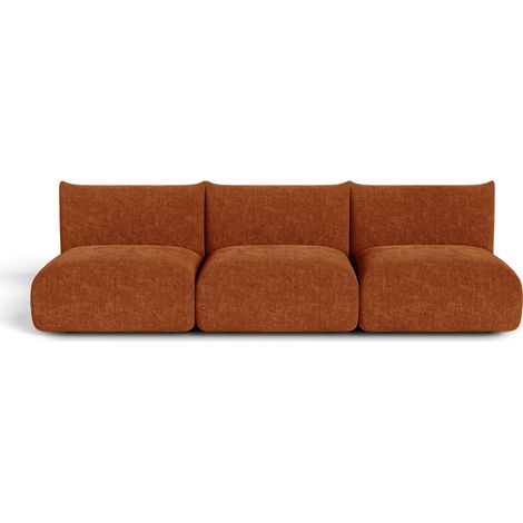Canapé modulable 5 places en velours chenillé NOOMA (1/5)