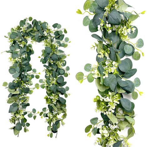 Guirlande Artificielle - Feuillage Automnal Noël - Pour Arche De Mariage Centre De Table Cheminée Et Décoration Murale - 2 Mètres (1/5)