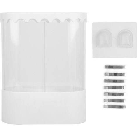 Distributeur De Gobelets Jetables - Support Mural Double Tube Anti-Poussière - Pour Maison Bureau Café - Blanc (1/5)