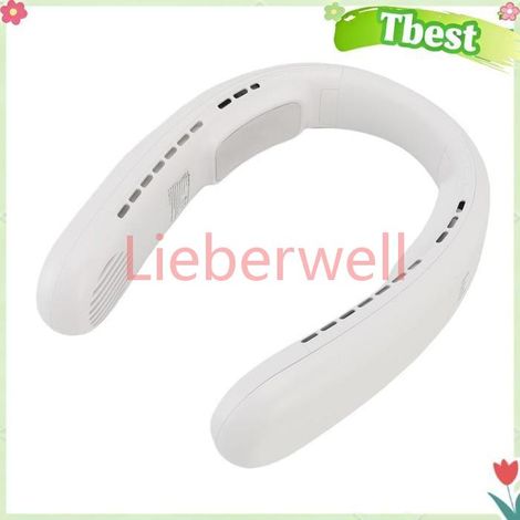 Tbest Ventilateur de cou Portable Portable Neck Fan Semiconductor Double Cooling Strong Wind Quiet electromenager (1/5)