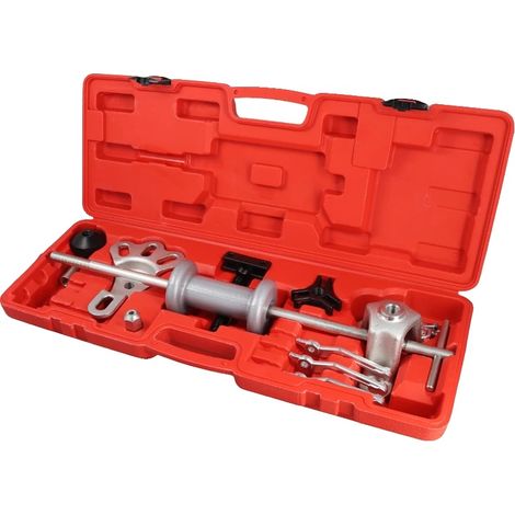 Ensemble d'extracteurs de moyeu de roue, Acier allié de haute qualité, Kit d'extracteurs de taille standard, Convient à divers moyeux de roues de voiture, Design léger, Contient 17 outils assortis (1/5)