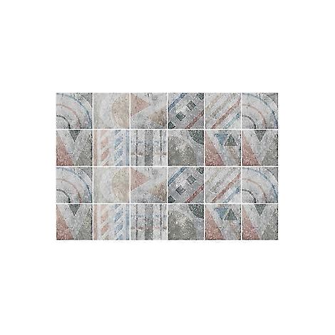 10 Stück dekorative, selbstklebende Wand-, Boden- und Treppenaufkleber, wasserfest, abnehmbar, Fliesenverzierung für Bad und Küche, 20 cm x 20 cm