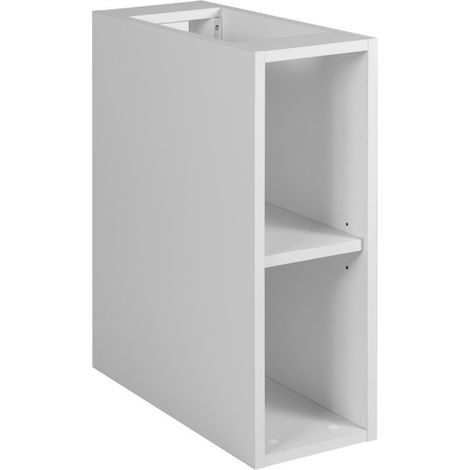 Rodan Badregal 20 cm, Weiß Matt, 46 x 20 x 60,7 cm, schmales Badezimmerregal, feuchtraumgeeignet, Wandregal für Badmöbel Serie