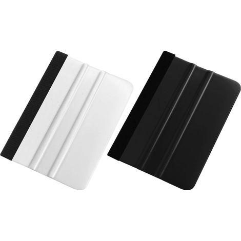 Lot de 2 raclettes avec bord en feutre – Raclette en feutre pour voiture, film de meubles, film de fenêtre, vitres de voiture, carreaux en vinyle (1/4)