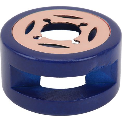 Poêle à cacheter chauffante durable pour lettres, cartes et cadeaux DIY - Modèle bleu ajouré avec or rose (1/5)