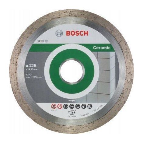Disco de corte diamantado Bosch 125 mm pack de 10