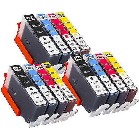 Cartouche d'encre compatible 364xl de haute qualité pour imprimantes HP Photosmart 5520, 5524, 6510, 6520, 7510, B109, B110, B209, B210, C309, C310 et C410. (1/5)