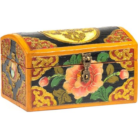 Petit Coffret tibétain double dorje (1/3)