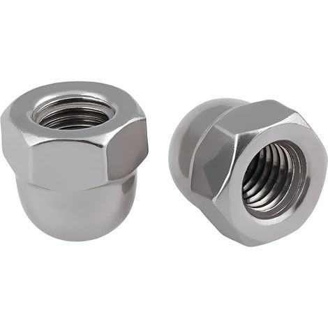 Ecrou Borgne Hexagonaux - Hexagonal Écrous Borgnes cache ecrou pour Vis Boulons Filetés (1/5)