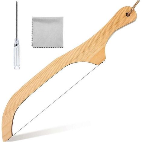 Couteau à pain acier inoxydable ergonomique bois 40 cm (1/4)