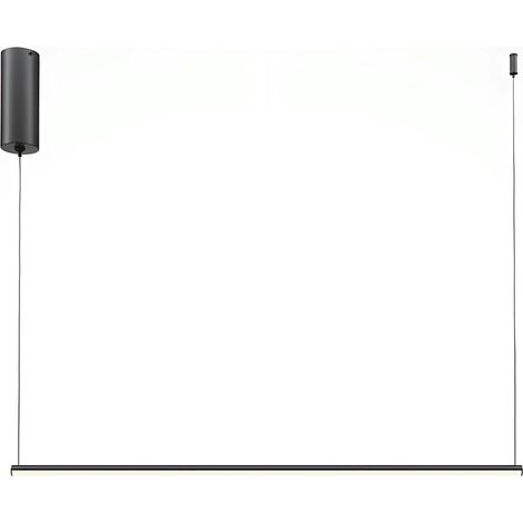 Suspension design LED – barre horizontale noire SALEM (1/4)