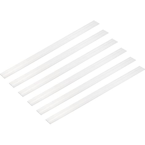 6 Pcs Barre Plate En Aluminium Carrée, 3/32" (2mm) D'Épaisseur x 51/64" (20mm) De Largeur x 12" (305mm) De Longueur Plaque En Aluminium Pleine Argent (1/5)