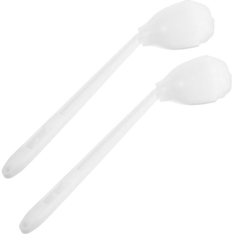 Brosse WC coton blanc long manche, pour cuvette et entretien WC (1/5)