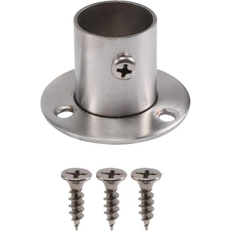 Support d'extrémité de tringle à vêtements pour penderie, tube de 22 mm de diamètre (1/5)