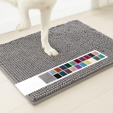 Alfombrilla para mascotas ultra absorbente y lavable a máquina (gris, 1 unidad) (1/5)