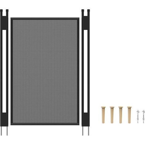 Barrière de sécurité amovible pour piscine - 1,18 m x 0,76 m - Barrière de jardin pour enfants et animaux domestiques - Clôture temporaire en maille pour jardin, piscine creusée, section (1/5)