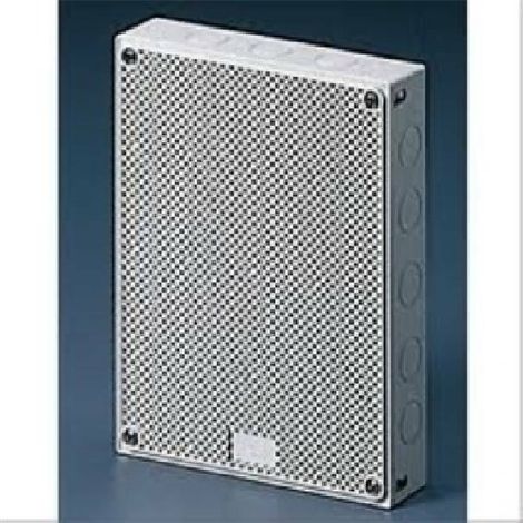Panel de control Gewiss con puerta reversible de panal de abeja blanco GW42002
