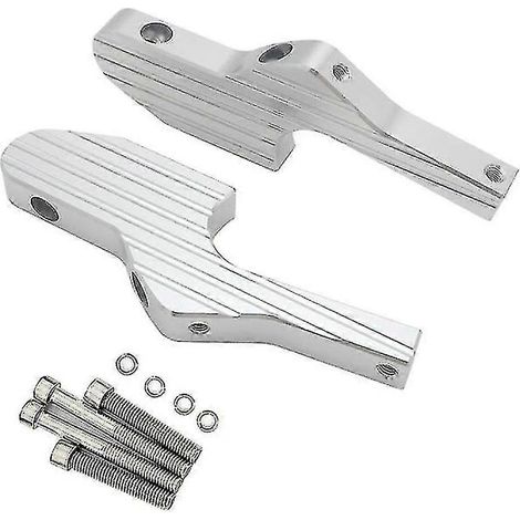 Repose-pieds passager rallongés pour Vespa GT, GTS, GTV 60, 125, 200, 250, 300 et 300ie - Accessoires moto Vespa argentés (1/5)