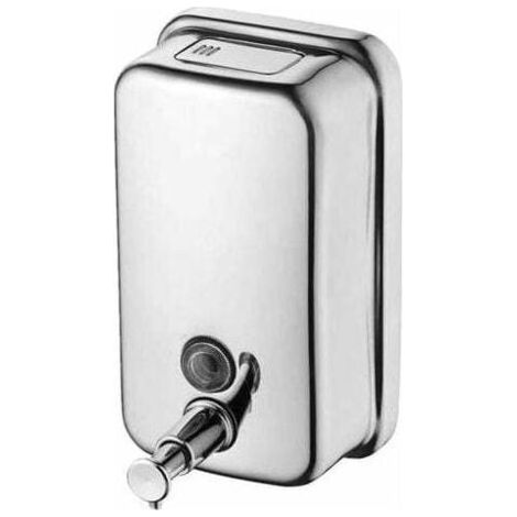 Distributeur de Savon - Acier Inoxydable - 500 ml - Murale Manuelle - Cuisine Salle de Bain Hôtel Restaurant (1/4)