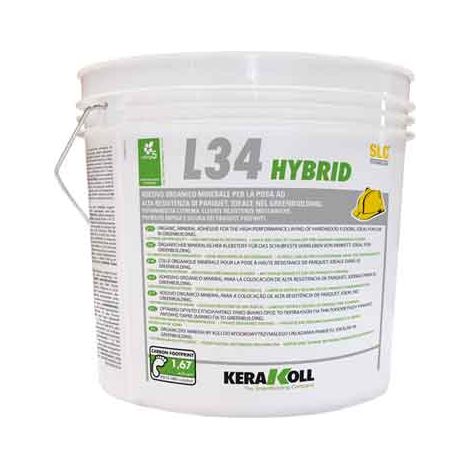 ADESIVO PER PARQUET 'L34 HYBRID' KERAKOLL 16 Kg - Col. Neutro - 16 kg