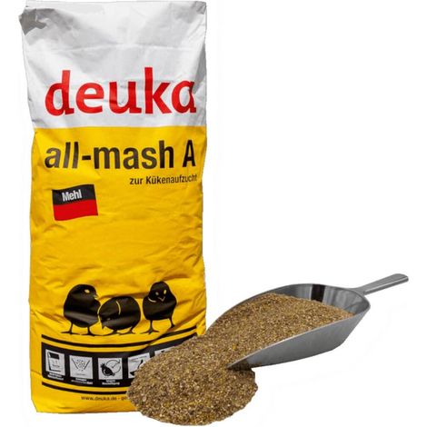 Deuka Kükenfutter All-Mash A Mehl 25 kg o.Cocc. Kükenaufzucht Geflügelaufzucht