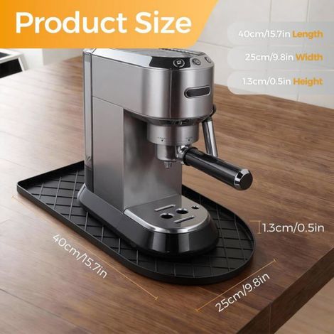 1 Tapis de comptoir, Antidérapant, Silicone, Imperméable, Pliable, Pour machine à café et cuisine (1/3)
