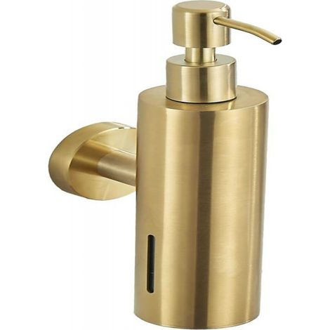 Distributeur de savon - - 250 ml - Doré - Design rond élégant - Rechargeable (1/3)