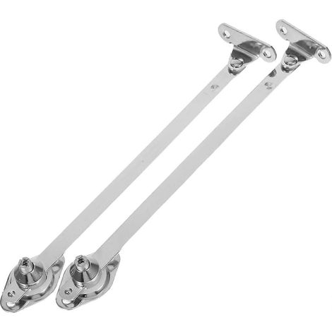 Lot de 2 charnières coulissantes robustes en alliage de zinc pour porte de placard, finition argentée. (1/5)