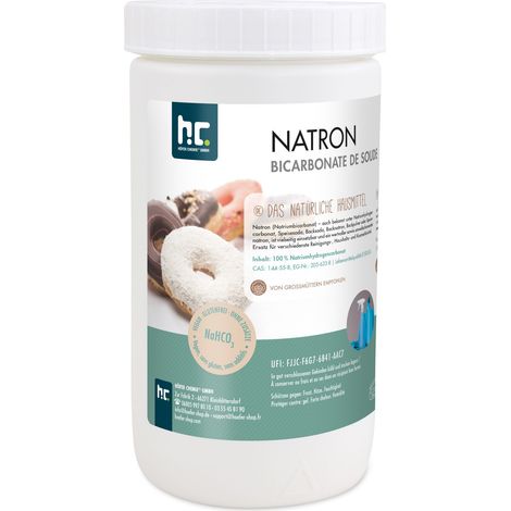 1 kg Natron Backsoda Natriumhydrogencarbonat in Lebensmittelqualität