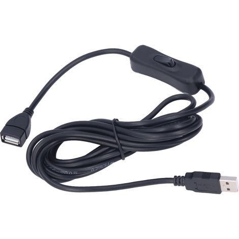 USB-Verlängerungskabel mit Schalter für Schreibtischlampe, Strom- und Datenübertragung, 3 Meter (9,8 Fuß) (1/5)