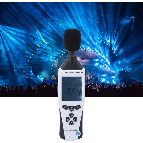 Sonomètre numérique LCD ET-953, testeur de niveau sonore, mesure du bruit en décibels de 30 à 130 dB (1/5)