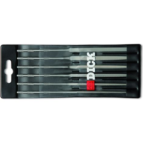F.DICK Nadelfeilen-Satz, 6-teilig (Hieb: 2 Länge: 140 mm ohne Griff)