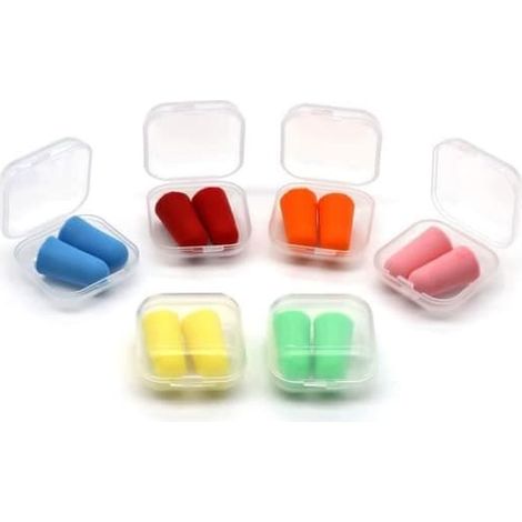 Bouchons d'oreilles, bouchons d'oreilles pour dormir, bouchons d'oreilles champignon antibruit 27 dB, pour la protection auditive, le sommeil, le travail, les études, lot de 6 (1/4)